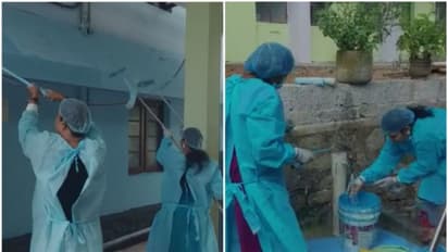 ഫണ്ടില്ല, ആശുപത്രിയുടെ പെയിന്‍റിങ്ങ് ഏറ്റെടുത്ത് ആര്‍എംഒയും സഹപ്രവര്‍ത്തകരും 