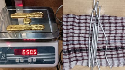 വീണ്ടും സ്വർണവേട്ട: കണ്ണൂരിൽ 2 യാത്രക്കാർ പിടിയിൽ, 50 ലക്ഷം വിലവരുന്ന സ്വർണം പിടികൂടി