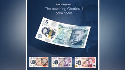 First photos of new UK currency notes with King Charles's portrait revealed by Bank of England
