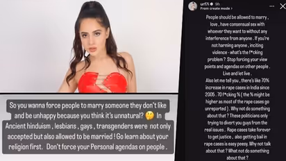Urfi Javed lashes out at MP Sushil Kumar Modi for his derogatory remarks on same-sex marriages - READ ON