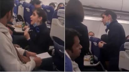 Indigo Airlines ಪ್ರಯಾಣಿಕರು -ಗಗನಸಖಿ ನಡುವೆ ವಾಗ್ವಾದ: ವಿಡಿಯೋ ವೈರಲ್