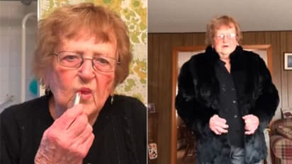 മുന് കാമുകന്റെ ശവസംസ്കാരത്തിനായി മേക്കപ്പ് ചെയ്യുന്ന 92-കാരി; വീഡിയോ വൈറല്