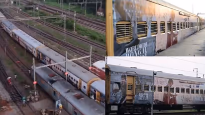 ‘வாரிசு’ எக்ஸ்பிரஸ் ரெயிலாக மாறிய உழவன் எக்ஸ்பிரஸ்! விஜய் படத்துக்காக நடக்கும் வேறலெவல் புரமோஷன்- வைரல் வீடியோ