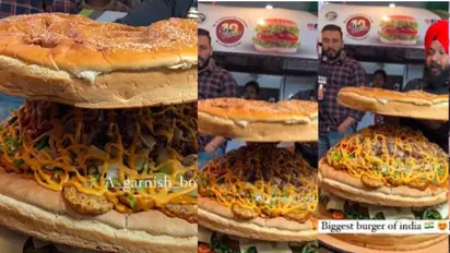 മുപ്പത് കിലോയുള്ള ബര്‍ഗര്‍ കണ്ടിട്ടുണ്ടോ? വൈറലായി വീഡിയോ