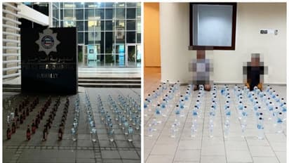 വന് മദ്യ ശേഖരവുമായി മൂന്ന് പ്രവാസികള് പരിശോധനകള്ക്കിടെ പിടിയില്