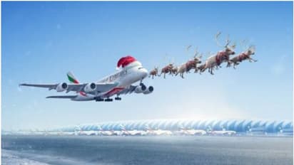 'റെയിന്ഡീര് വലിക്കുന്ന വിമാനം'; ക്രിസ്മസ് ആശംസയുമായി ദുബൈയുടെ എമിറേറ്റ്സ് എയര്ലൈന്