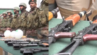 അതിർത്തിയിൽ എകെ74 തോക്കുകൾ, ബുള്ളറ്റുകൾ, ചൈന, പാക് നിർമിത പിസ്റ്റലുകൾ, പിടിച്ചെടുത്ത് സുരക്ഷാസേന