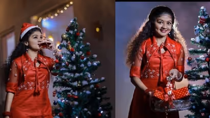 ക്രിസ്മസ് ഫോട്ടോഷൂട്ടുമായി സോന ജെലീന; ചിത്രങ്ങൾ