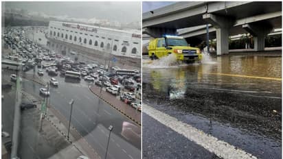 കനത്ത മഴ; മസ്കറ്റിൽ ഗതാഗതം തടസ്സപ്പെട്ടു