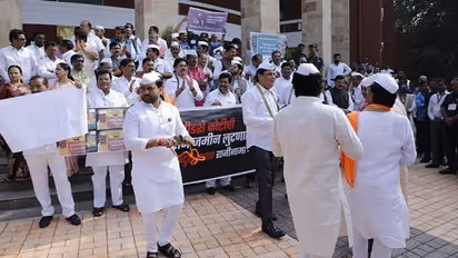 Watch: Opposition stage 'Warkaris' like protest against Shinde-led Maha govt over corruption by ministers 