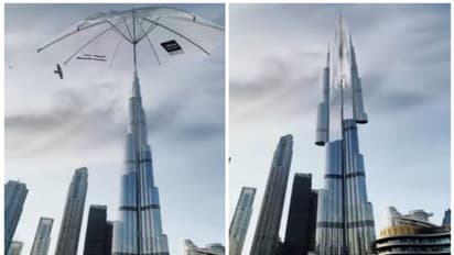 പെരുമഴയില് ദുബൈ നഗരത്തിന് കുടയൊരുക്കി ബുര്ജ് ഖലീഫ; ശൈഖ് ഹംദാന് പങ്കുവെച്ച വീഡിയോ വൈറല്