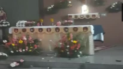 കർണാടകയിൽ ക്രിസ്ത്യൻ പള്ളിക്ക് നേരെ അജ്ഞാതരുടെ ആക്രമണം, പ്രതിമ തകർത്തു