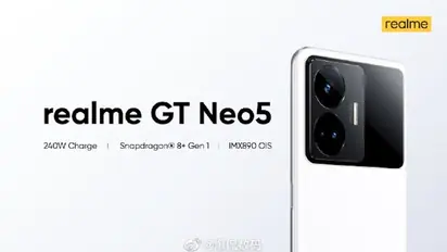 Realme GT Neo 5 confirmed to launch on January 5; may have 240W fast charging, Snapdragon 8+ Gen 1 SoC