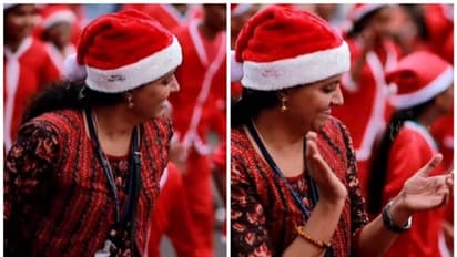 ബോണ്‍ നത്താലയില്‍ കുട്ടികള്‍ക്കൊപ്പം ചുവടുവച്ച് കലക്ടര്‍ ഹരിത, കയ്യടിച്ച് സോഷ്യല്‍മീഡിയ