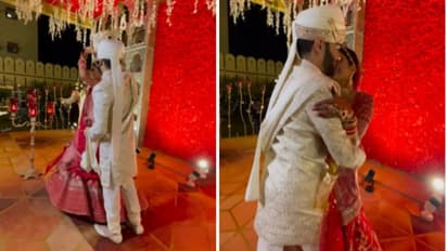 വിവാഹ വേദിയില് വധൂവരന്മാരുടെ റൊമാന്റിക് ഡാന്സ്; എന്നാല് പിന്നീട് സംഭവിച്ചത്...