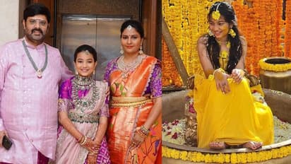 నటుడు కృష్ణుడు కూతురిని చూశారా ఎంత క్యూట్ గా ఉందో... వైరల్ గా నిత్యా ఓణీల వేడుక ఫోటోలు!