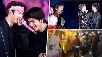 BTS V rings in first birthday without Jin hyung; Kolkata fans put LED Ad for Taehyung - WATCH