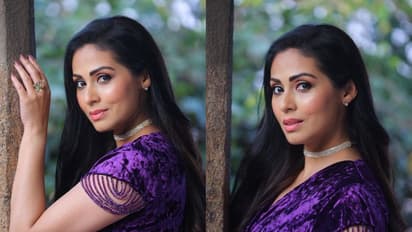 ఓర చూపులతో నేరుగా గుండెలు గుంజుతున్న సదా... నీలి రంగు ఫ్రాక్ లో నెలవంకలా మెరిసిన చిన్నది!