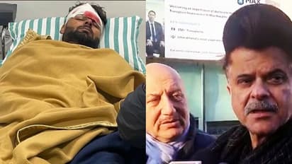 Rishabh Pant car accident: Bollywood actors Anil Kapoor, Anupam Kher pay visit to wicketkeeper in hospital