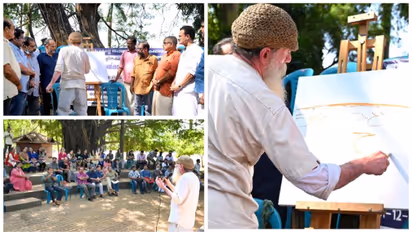 കലോത്സവത്തിന് നിറം പകർന്ന് 61 കലാകാരന്മാരുടെ ചിത്രാവിഷ്ക്കാരം 