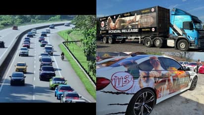 தட்டிவிட்டா தாறுமாறு... சொகுசு கார்களில் பவனி வந்து மலேசியாவில் மாஸ் காட்டிய அஜித் ரசிகர்கள்