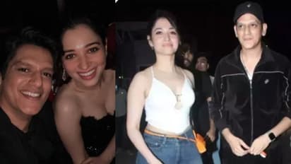 டேட்டிங் சென்றபோது... பிரபல நடிகருக்கு லிப்லாக் கிஸ் கொடுத்த தமன்னா - காட்டுத்தீ போல் பரவும் வீடியோ