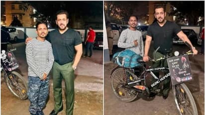 1,100 ಕಿ.ಮೀ ಸೈಕಲ್ನಲ್ಲಿ ಬಂದ ಅಭಿಮಾನಿ ಭೇಟಿಯಾದ ಸಲ್ಮಾನ್ ಖಾನ್; ಫೋಟೋ ವೈರಲ್