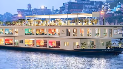 Luxury cruise MV Ganga Vilas reaches Ramnagar Port in Varanasi, to be flagged off by PM Modi on January 13