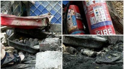 ശബരിമല സന്നിധാനത്തെ അപകടം : കതിനപ്പുരയിൽ ഫോറൻസിക് സംഘത്തിന്റെ പരിശോധന, സാംപിളുകൾ ശേഖരിച്ചു