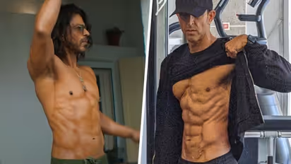 Shah Rukh's reply to a fan reveals that Hrithik Roshan is inspiration for toned abs in Pathaan