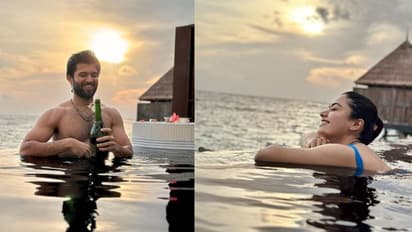 రష్మిక - విజయ్ న్యూ ఇయర్ కలిసే సెలబ్రేట్ చేసుకున్నారా?  వైరల్ అవుతున్న వీడియో!