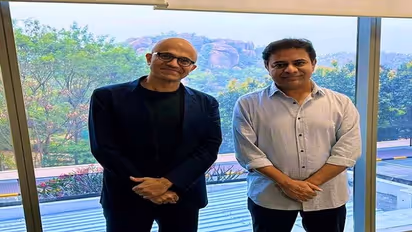 ఇద్దరు హైదరాబాదీలం కలిశాం.. బిజినెస్, బిర్యానీల గురించి మాట్లాడుకున్నాం.. కేటీఆర్ ట్వీట్.. 