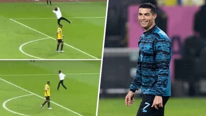 Ronaldo effect in Saudi Arabia: Pitch invaders imitate 'Siuuu' celebration during Al-Ittihad vs Al-Hilal game