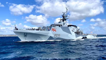 Royal Navy's HMS Tamar sails into Andaman and Nicobar Islands