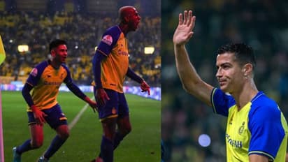 ഗ്രൗണ്ടിലിറങ്ങിയില്ലെങ്കിലും അല് നസ്റിന്റെ ഗോള് ആഘോഷിച്ച് റൊണാള്ഡോ