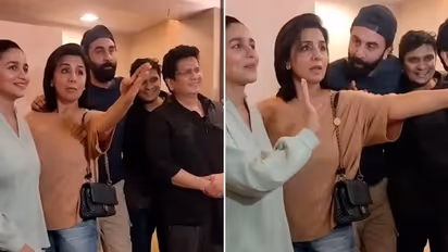Ranbir Kapoor looks upset with Neetu Kapoor; netizens notice his facial expression-WATCH VIDEO