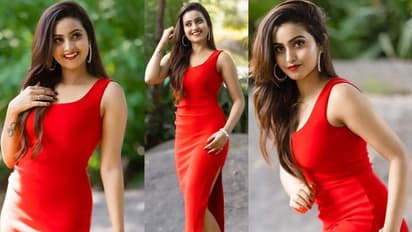 Deepika Pilli: రెడ్ డ్రెస్ హాట్ లిప్స్... అది వేసుకోవడం మాత్రం మరిచిందంటూ ఫ్యాన్స్ క్రేజీ కామెంట్స్