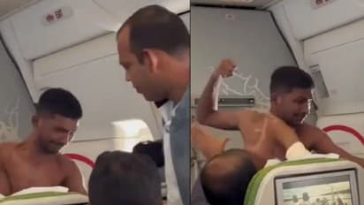 ಆಕಾಶದಲ್ಲಿ ವಿಮಾನ ಹಾರಾಟ: ವಿಮಾನದೊಳಗೆ ಪ್ರಯಾಣಿಕರ ಹೋರಾಟ