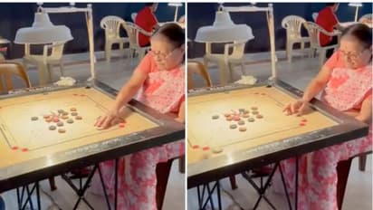 പ്രായമൊക്കെ വെറും നമ്പറല്ലേ; കാരംസ് കളിച്ച് മെഡൽ നേട്ടവുമായി 83-കാരി; വീഡിയോ വൈറല്