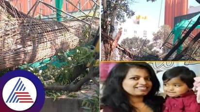 ದಾವಣಗೆರೆ: ಮೆಟ್ರೋ ಪಿಲ್ಲರ್ ದುರಂತ, ಸಾವಿನಲ್ಲಿ ಒಂದಾದ ತಾಯಿ-ಮಗು ಬೇರೆ ಬೇರೆಯಾಗಿ ಅಂತ್ಯಕ್ರಿಯೆ