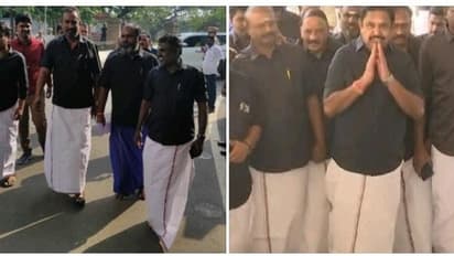 ஓபிஎஸ்க்கு இருக்கை ஒதுக்கியதற்கு எதிர்ப்பு.!சட்டப்பேரவைக்கு கருப்பு சட்டை அணிந்து வந்து கெத்து காட்டும் அதிமுக