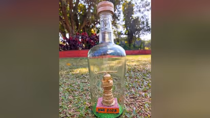 Hockey World Cup 2023: Miniature hockey stick, ball inside bottle crafted by Odisha-based artist