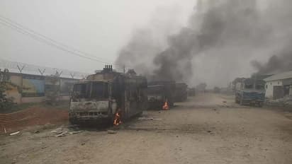 ബക്സറിൽ കർഷക പ്രതിഷേധം അക്രമാസക്തമായി; പൊലീസ് വാൻ കത്തിച്ചു, സർക്കാർ വാഹനങ്ങൾ തകർത്തു