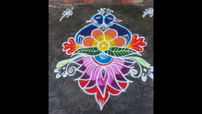 Mattu Pongal Rangoli Designs: மாட்டு பொங்கலில் வாசல் அழகாக இந்த கோலத்தை போடுங்க!