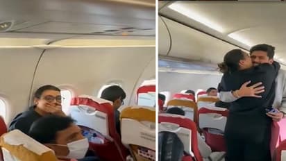 విమానంలో కాబోయే భార్యకు ప్రపోజ్ చేసిన యువకుడు.. వీడియో వైరల్...!