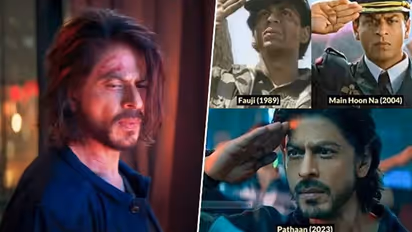 Shah Rukh Khan 'emotional' after seeing fan's Fauji to Pathaan collage