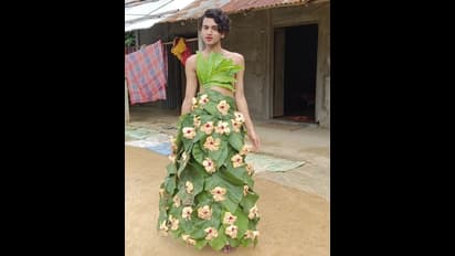 ಮಾನ ಮುಚ್ಚೋಕೆ ಎಲೆ, ಹೂವಷ್ಟೇ ಬಳಕೆ, ಈತ ಉರ್ಫಿ ಜಾವೇದನ್ನೇ ಮೀರಿಸ್ತಾನಾ ?