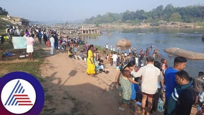 ಹಂಪಿಯಲ್ಲಿ ಮಕರ ಸಂಕ್ರಾಂತಿ ಸಂಭ್ರಮ: ತುಂಗಭದ್ರಾ ನದಿಯಲ್ಲಿ ಪುಣ್ಯಸ್ನಾನ ಮಾಡಿದ ಭಕ್ತರು