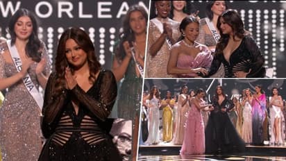 WATCH: Harnaaz Sandhu trips, cries as she takes final walk at Miss Universe event, video goes viral