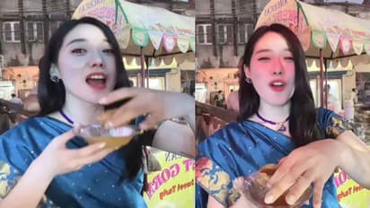 साड़ी पहनकर विदेशी लड़की ने सड़क किनारे खाए गोलगप्पे,Video देख जानें क्यों लोगों को आया 'गुस्सा'